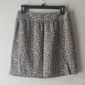 Banana Republic Leopard Skirt